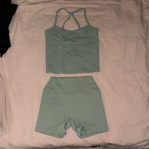 Women's Green Active Wear Set